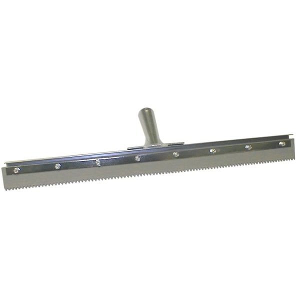 24 in Floor Squeegee, 1/4 in Serrations, Non-Marking, 6PK